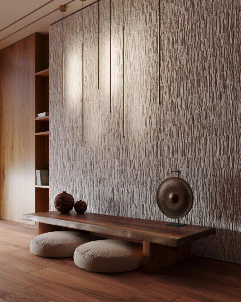 Люстра PikArt Line 2x100 см Золотистый (29157-5) - фото 2 Люстра PikArt Line 2x100 см Золотистый (29157-5) - фото 2