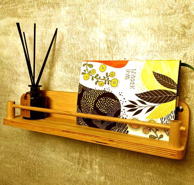 Полка настенная из дерева Касарабе Карри (ПНС/005203)