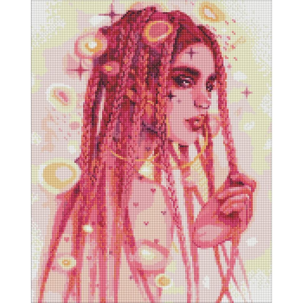 Алмазна мозаїка Ideyka Дивовижна незнайомка AMO7495 40х50 см (RLT30165)