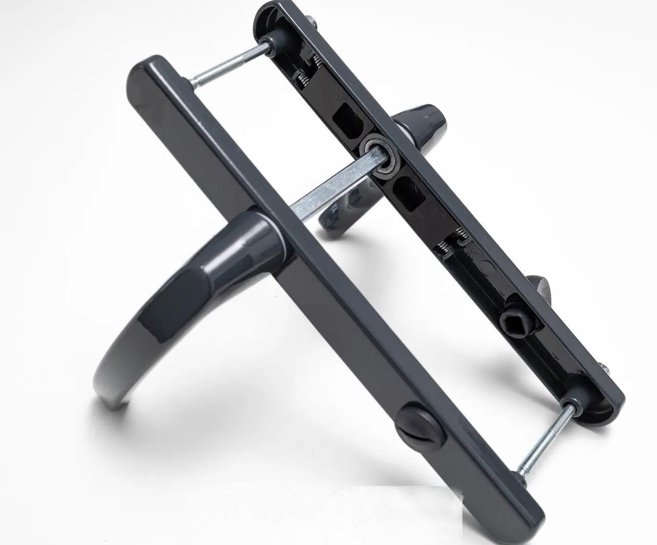 Ручка дверная нажимная сантехническая Bahar 90/25 Антрацитовый (25/90/195а)