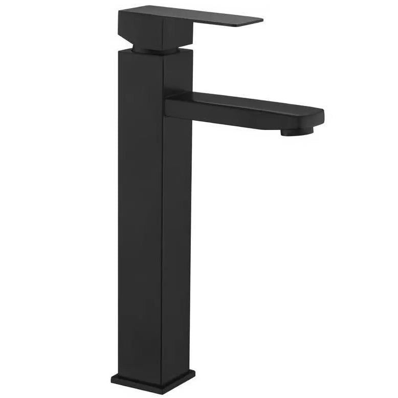 Смеситель для умывальника Wezer PRO11-02-BLACK высокий однорычажный Черный (155177)
