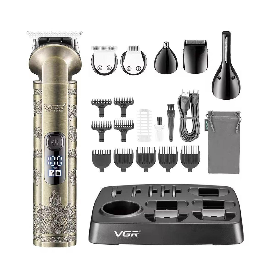Машинка для стрижки аккумуляторная VGR V-109 Pro 9 насадок (855091792)