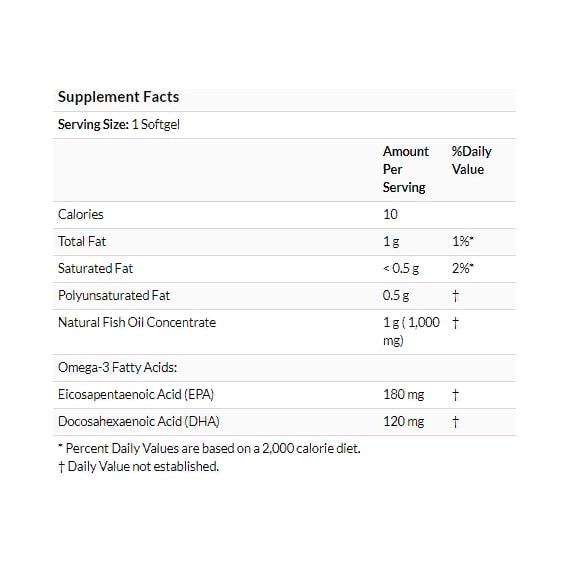 Омега 3 NOW Foods Omega-3 Molecularly Distilled Softgels 180 Softgels (NOW-01657) - фото 3