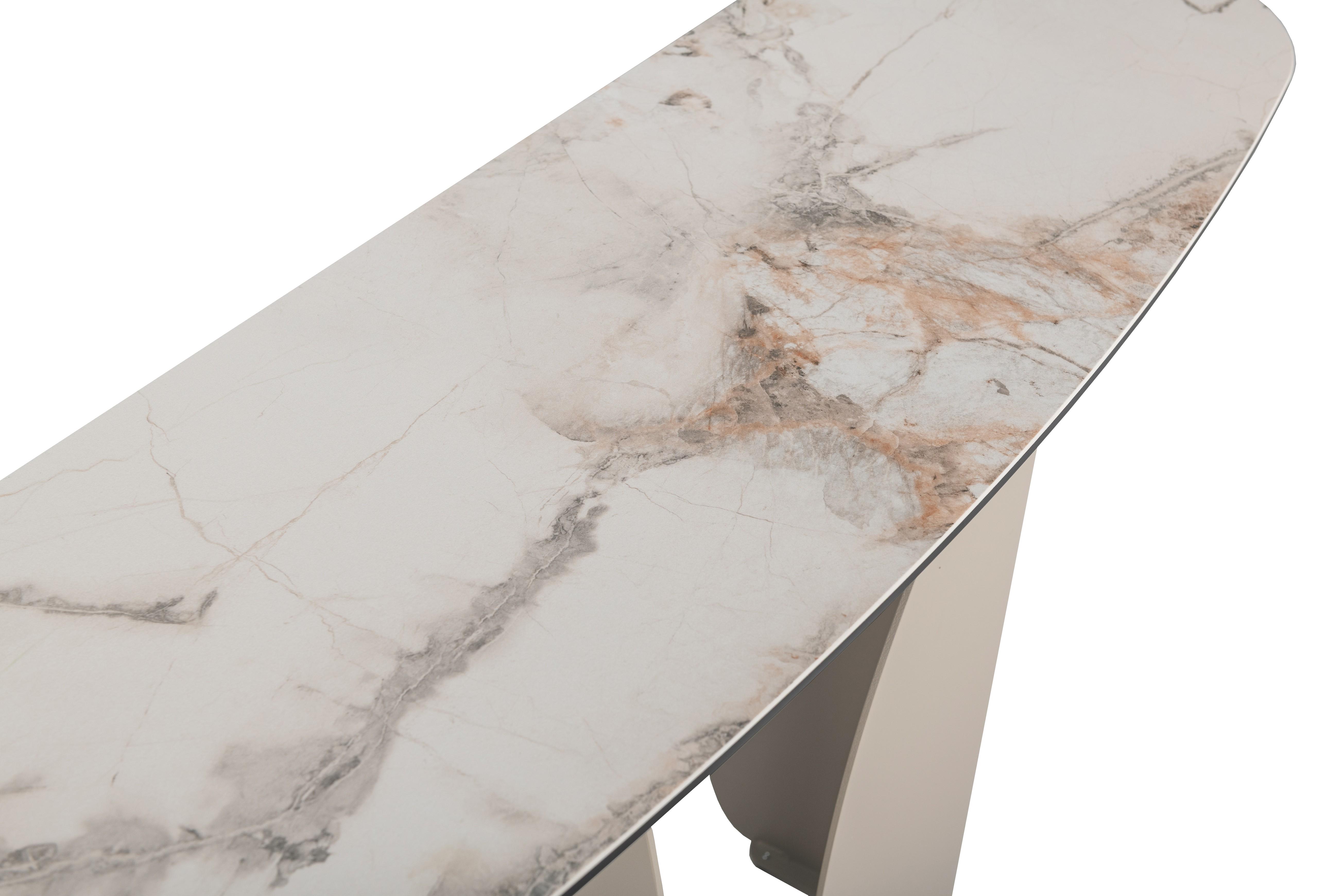 Консоль Кристиано Vetro 1200х400х760 мм Аврора голд/Бежевый - фото 7 Консоль Кристиано Vetro 1200х400х760 мм Аврора голд/Бежевый - фото 7