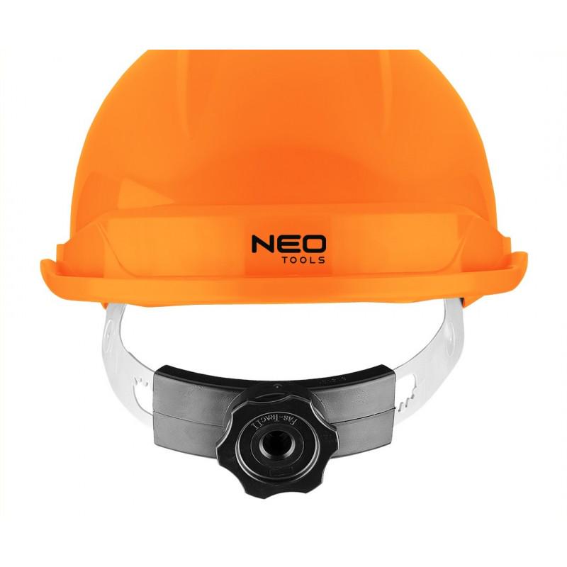 Каска защитная Neo Tools 97-225 с ремнем Оранжевый (29079462) - фото 3 Каска защитная Neo Tools 97-225 с ремнем Оранжевый (29079462) - фото 3