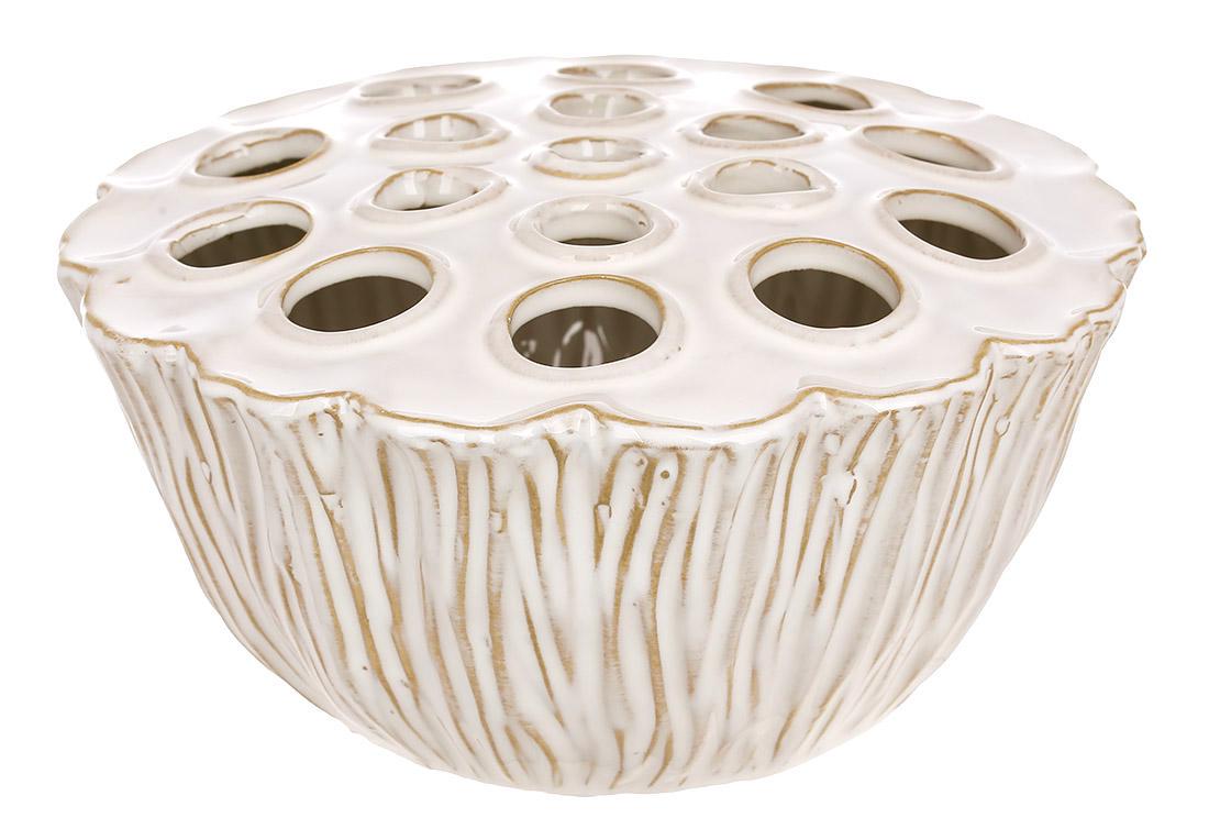 Ваза керамическая Flower Frog 23,5x23,5x11 см (148-025) Ваза керамическая Flower Frog 23,5x23,5x11 см (148-025)