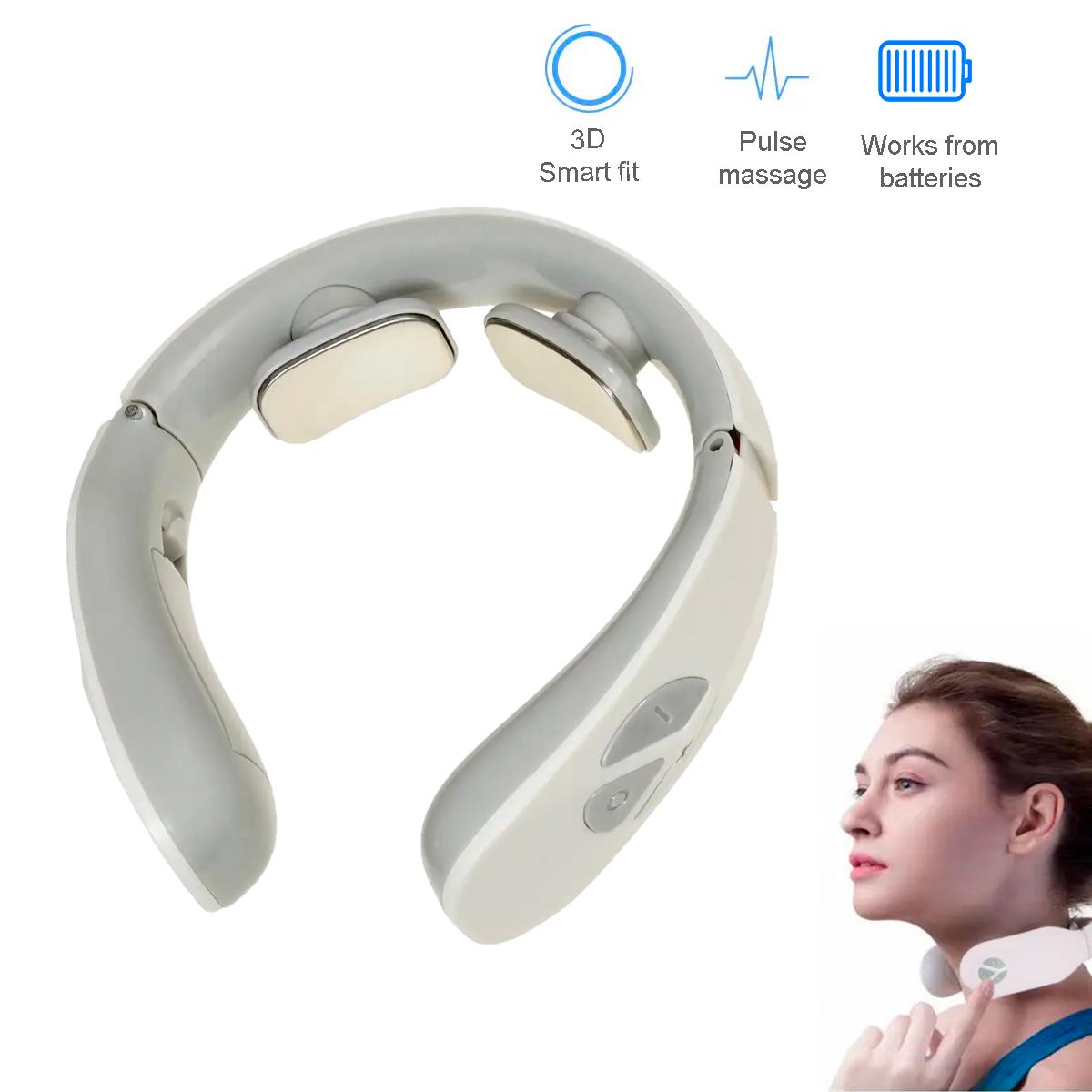 Масажер для шиї Smart Neck Massager J001-1D Біло-сірий (1009257-White) - фото 2