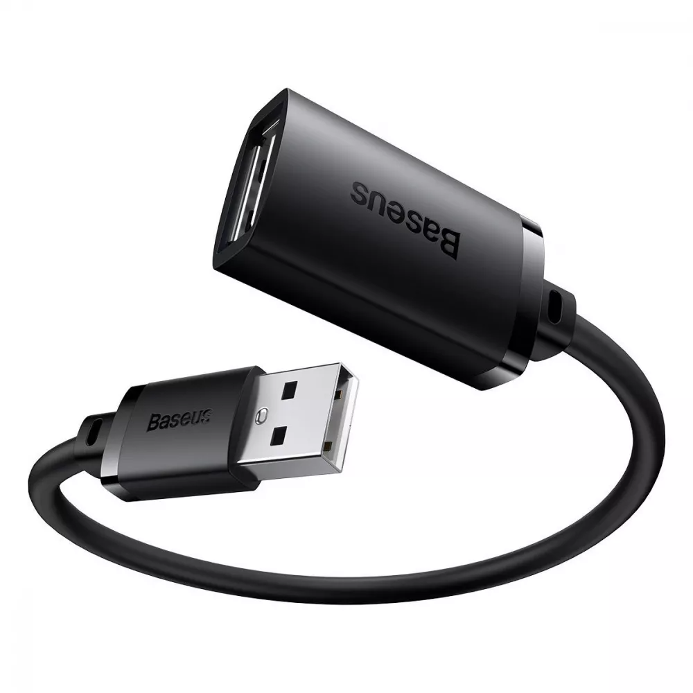 Кабель BASEUS B00631100111-00 AirJoy Series USB для USB female 0,5 м Black (575137)