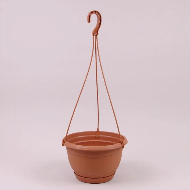 Набір горщиків Агро пластмасовий підвісний 3 шт. 16 см Теракотовий (93050)