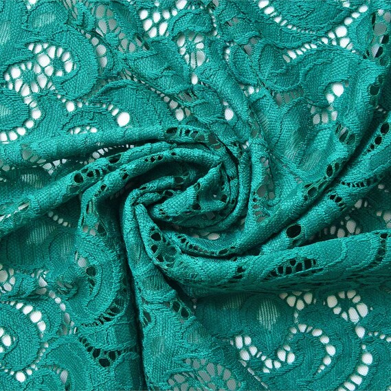Ткань гипюр IDEIA Anna-maria 1,4 м Изумрудный (2200004120362)