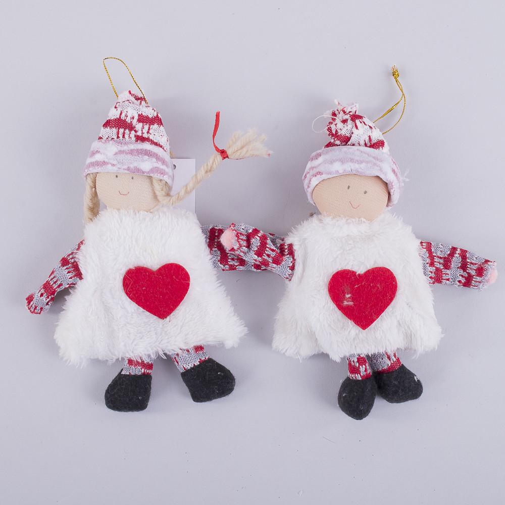 Подвеска Дети с сердцем 2 шт. Красный (2074)