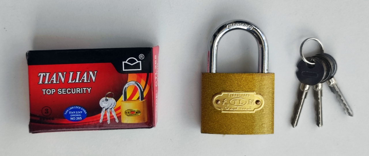 Замок под крестовый ключ 75 мм Желтый (2938) - фото 2 Замок под крестовый ключ 75 мм Желтый (2938) - фото 2