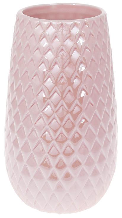 Ваза керамическая Endrite 20 см Жемчужный розовый (BD-733-358)
