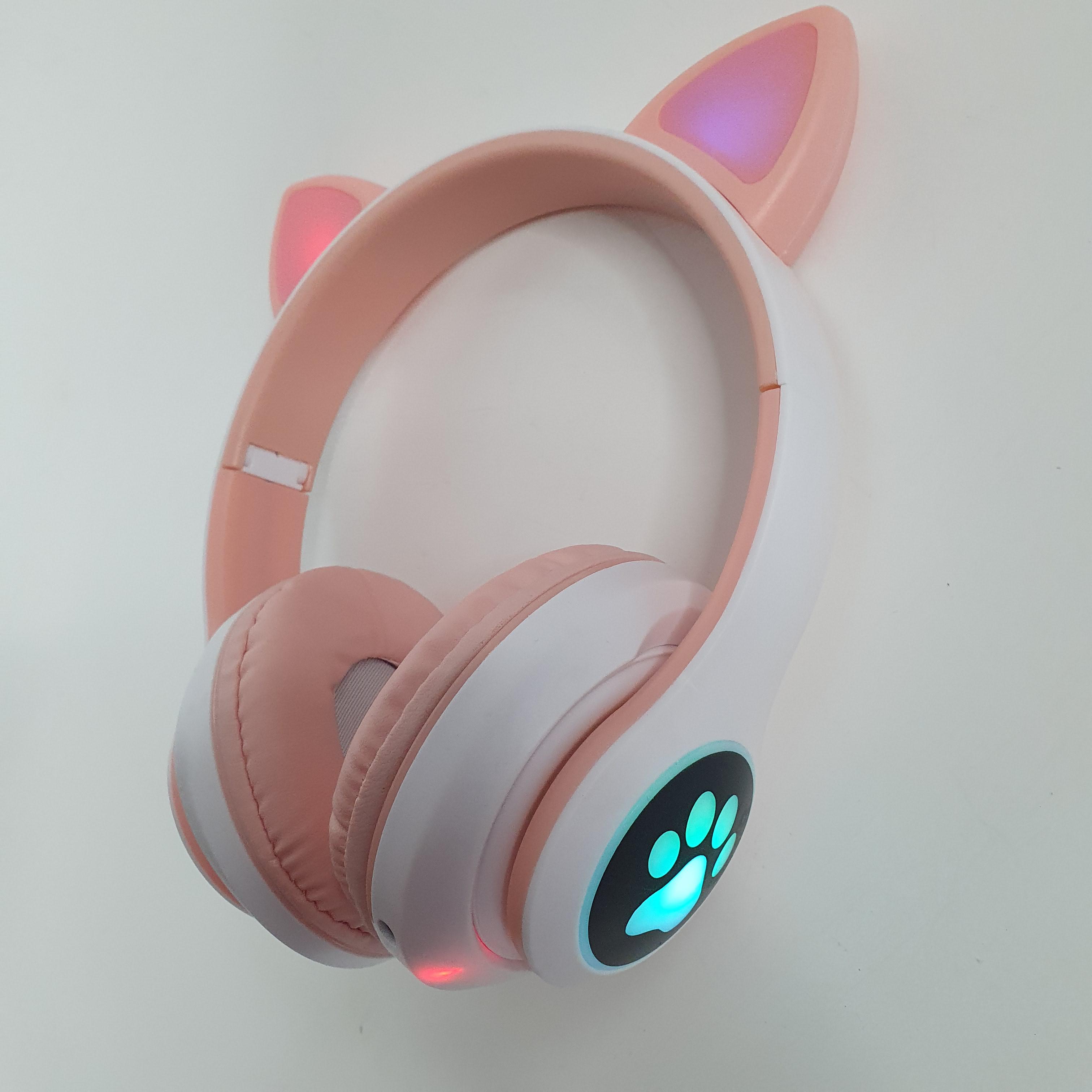 Наушники CAT с кошачьими ушками STN-28 Bluetooth Розовый (10618142)