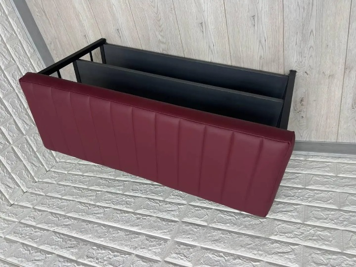 Банкетка для взуття металева з м'яким сидінням 32х47х88 см Бордовий/Чорний (2588040051) - фото 3 Банкетка для взуття металева з м'яким сидінням 32х47х88 см Бордовий/Чорний (2588040051) - фото 3