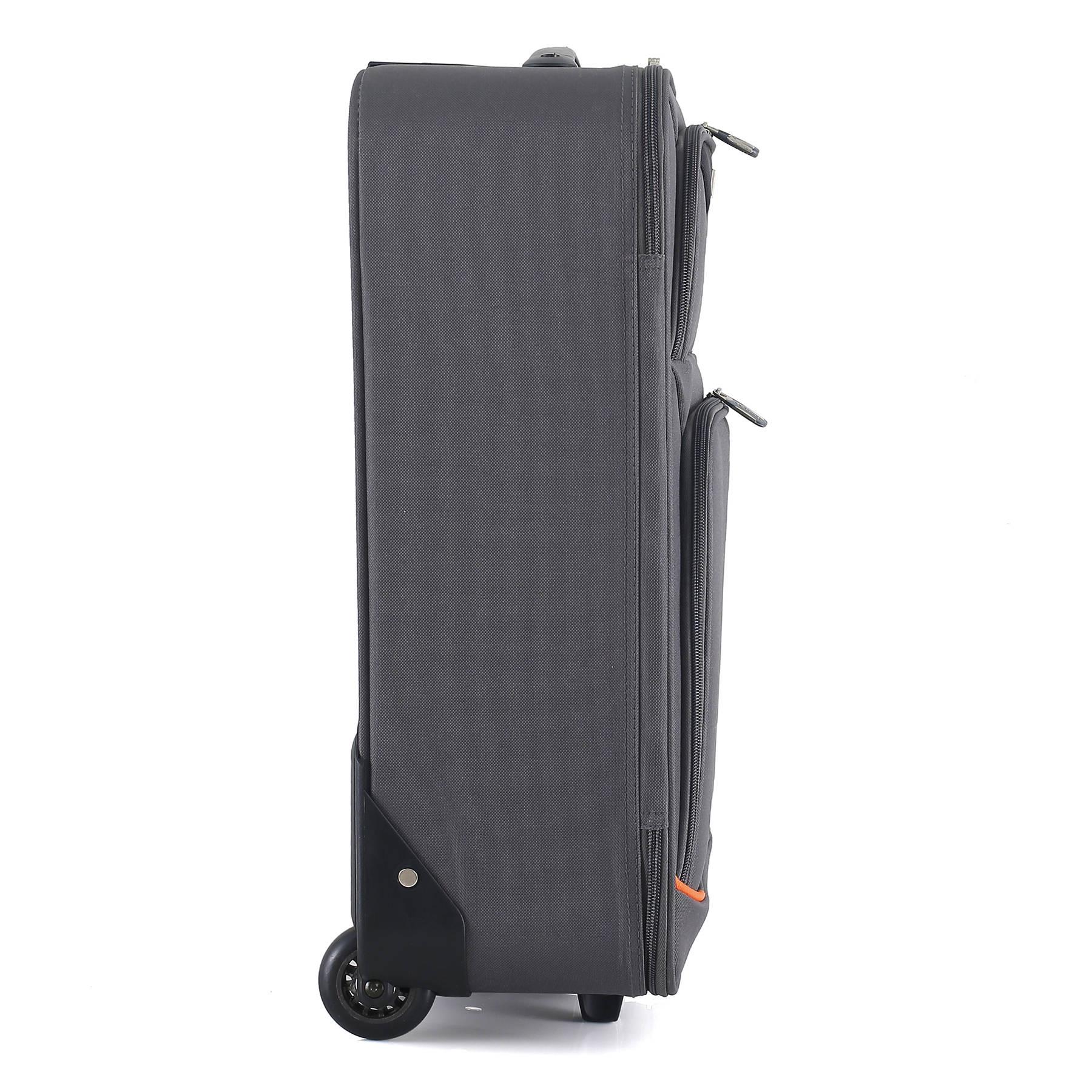 Чемодан SEMI LINE 20" S Grey/Orange Lines (T5754-1) - фото 5