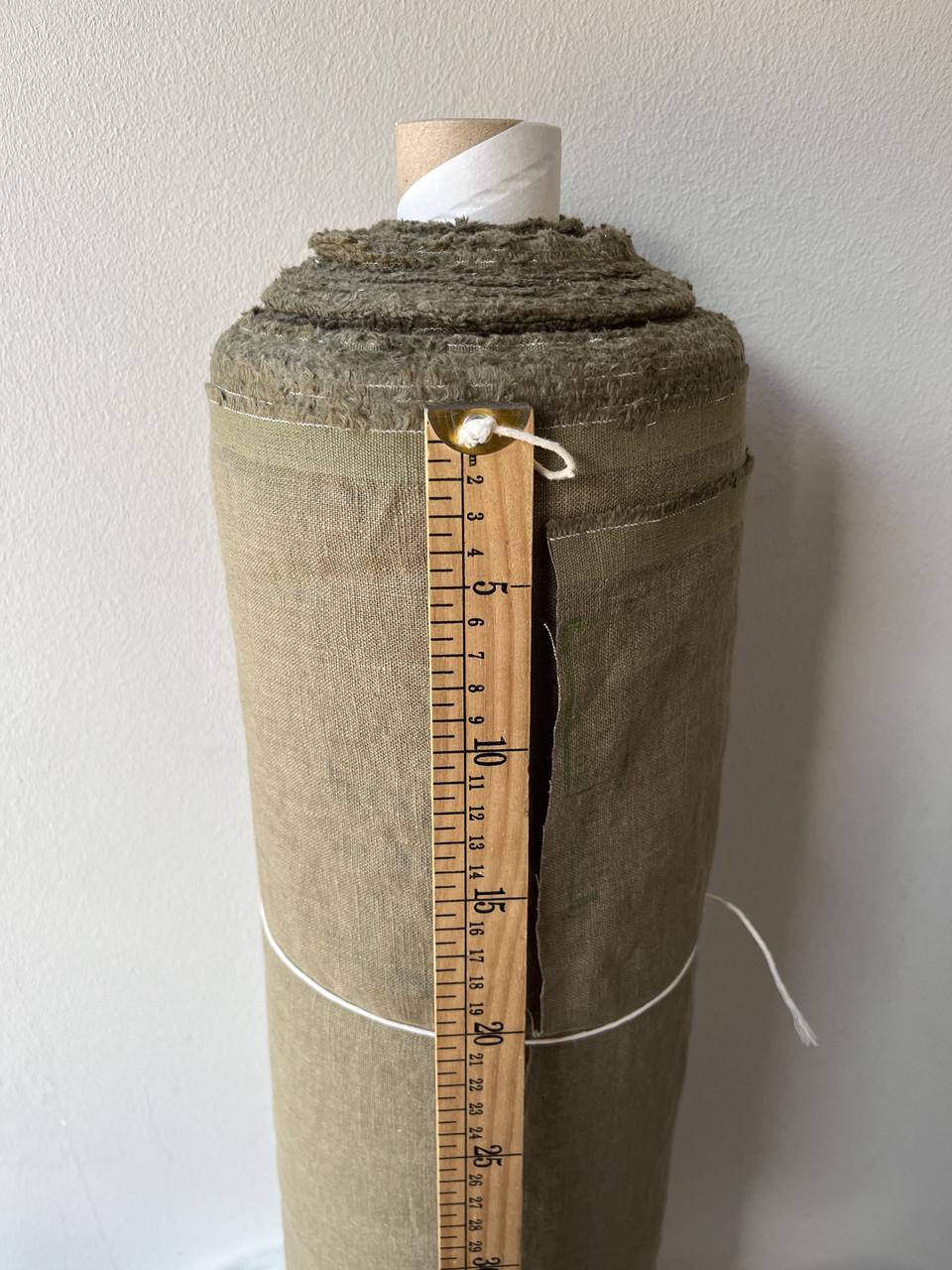 Ткань Linen Plus плотная с креш эффектом льняная Оливковый 03 - фото 3 Ткань Linen Plus плотная с креш эффектом льняная Оливковый 03 - фото 3