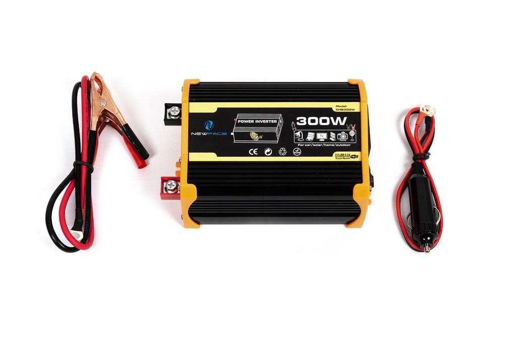 Автомобильный инвертор CHB300W 220V/USB/300W abs-пластик Черный (113491)