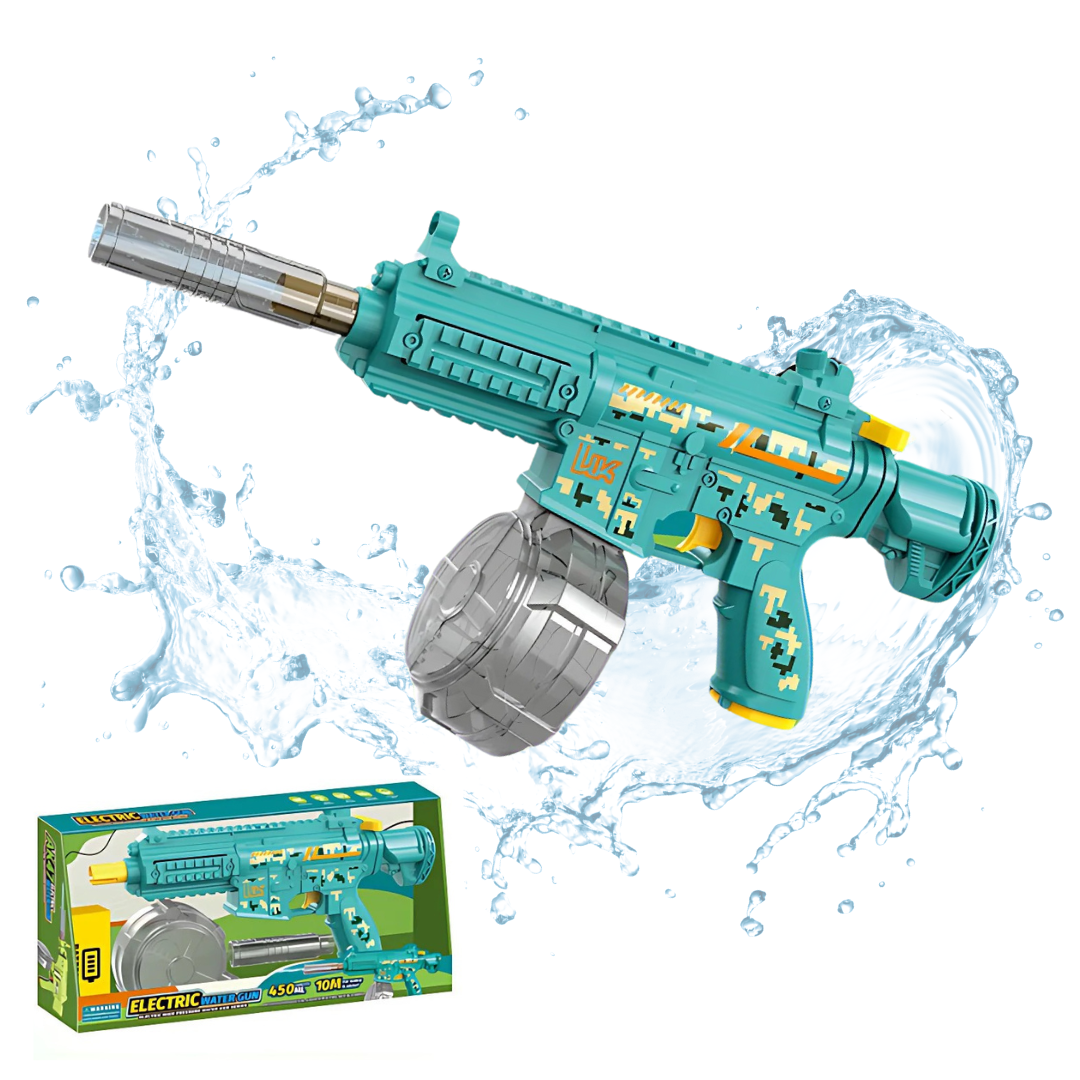 Пистолет для детей водный электрический M416 на аккумуляторе Зеленый