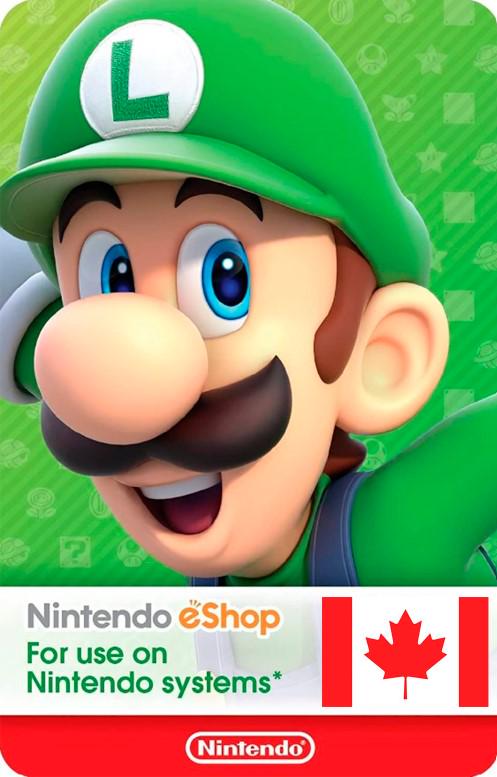 Электронный ключ Nintendo eShop Gift Card CAD$20 Canada регион (000237) - фото 1