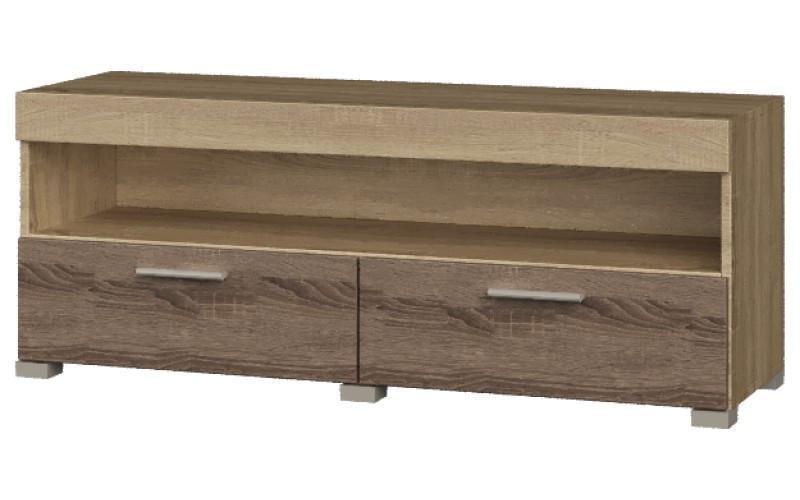 Тумба для ТВ Эверест Британия 1200 120х38х46 см Дуб сонома/Трюфель (ЕВ20098)