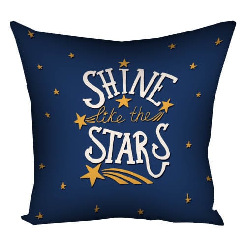 Подушка с принтом Shine like the stars 50x50 см (5P_WOL042)