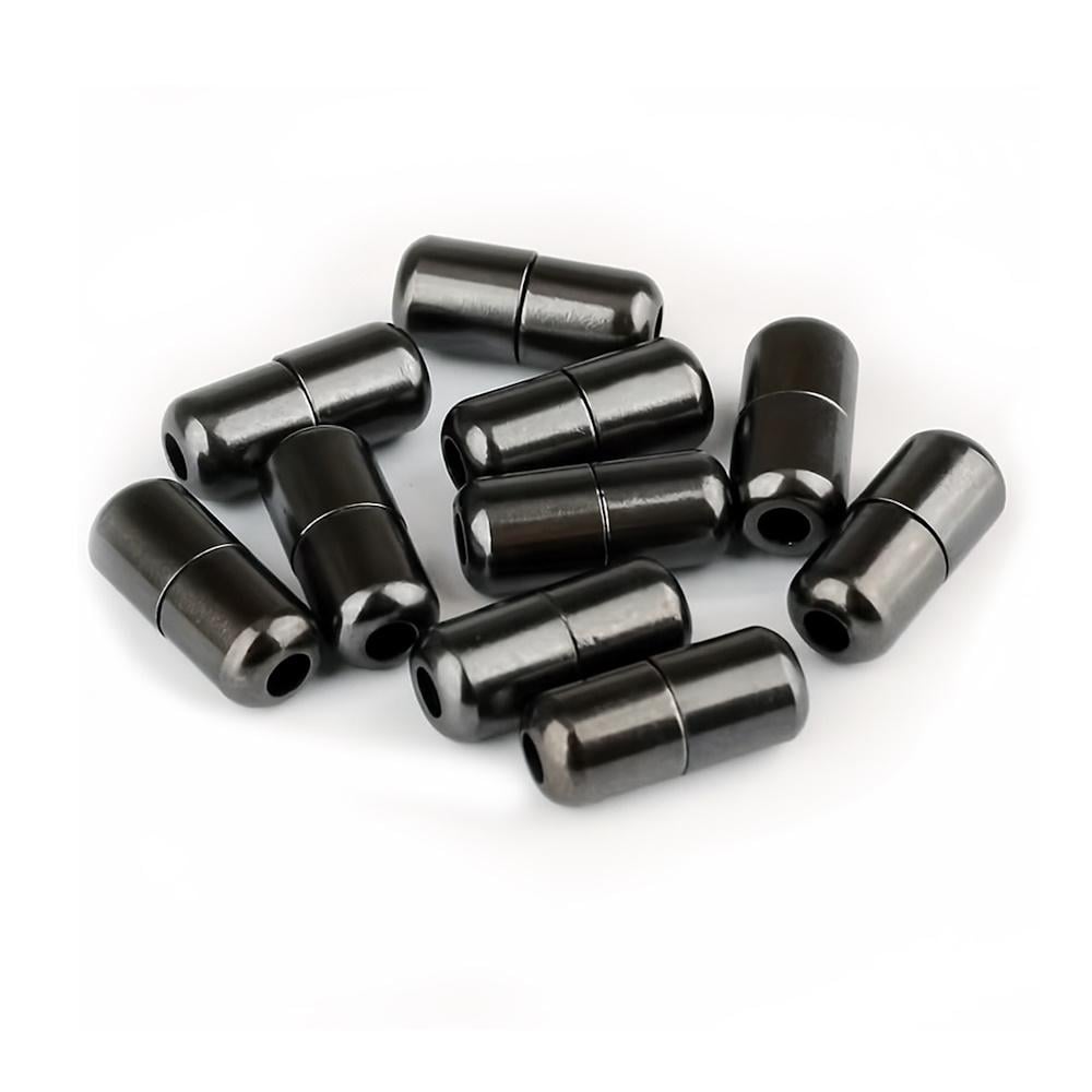 Фиксаторы-капсулы закрутки для шнурков цилиндры металлические 10 шт. Черный (3000003849) Фиксаторы-капсулы закрутки для шнурков цилиндры металлические 10 шт. Черный (3000003849)