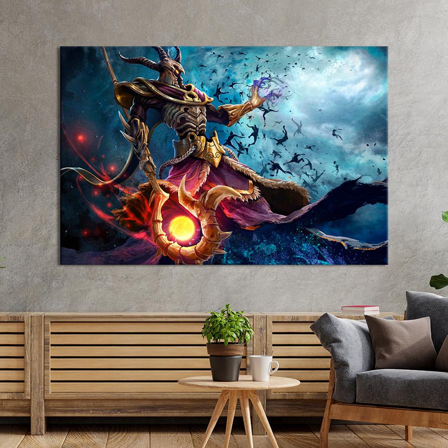 Настенний декор Лорд Hades игра Smite 120x80 см (A222-1)