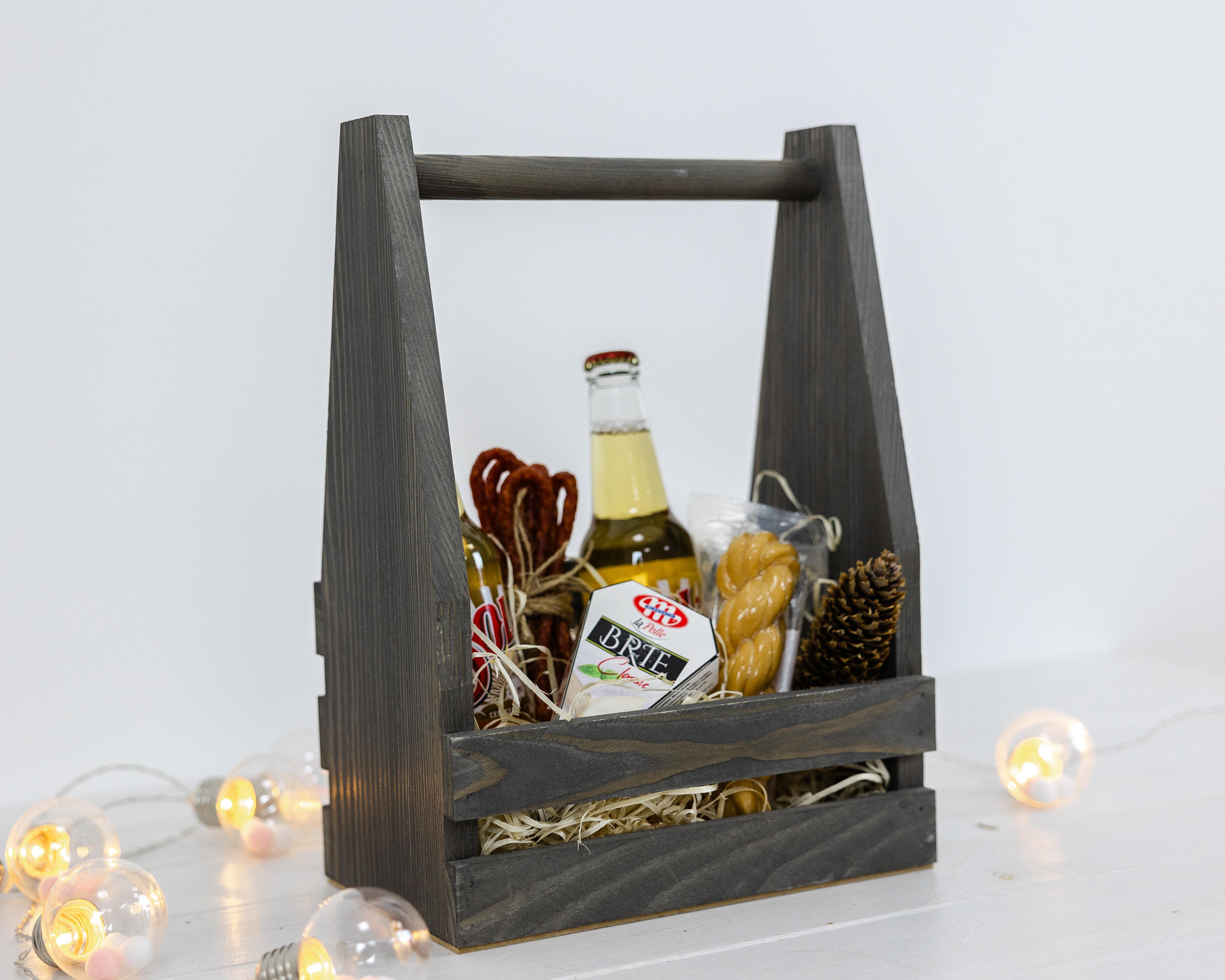 Ящик подарунковий дерев'яний Happy box Темно-сірий (0002133) - фото 4 Ящик подарунковий дерев'яний Happy box Темно-сірий (0002133) - фото 4