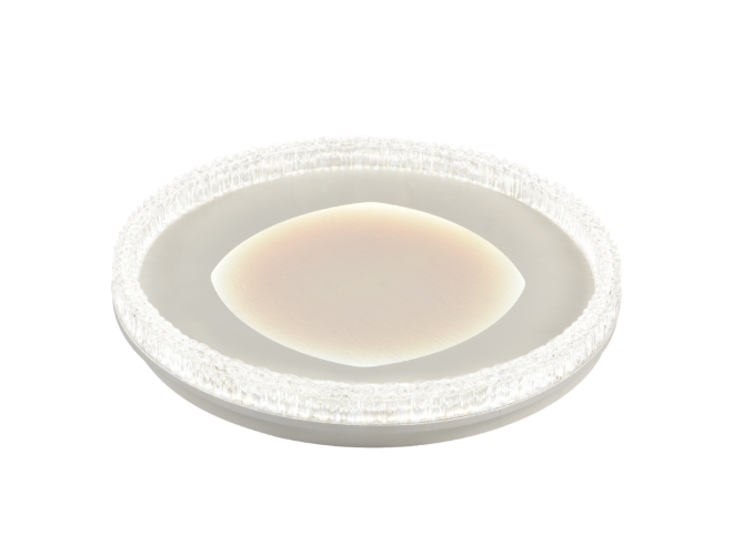 Люстра светодиодная пристельная Valeso 90W 47 см Белый (2H-015)