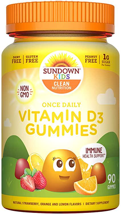Витамины Once Daily Vitamin D3 90 Gummies Strawberry Orange and Lemon Витамины Once Daily Vitamin D3 90 Gummies Strawberry Orange and Lemon