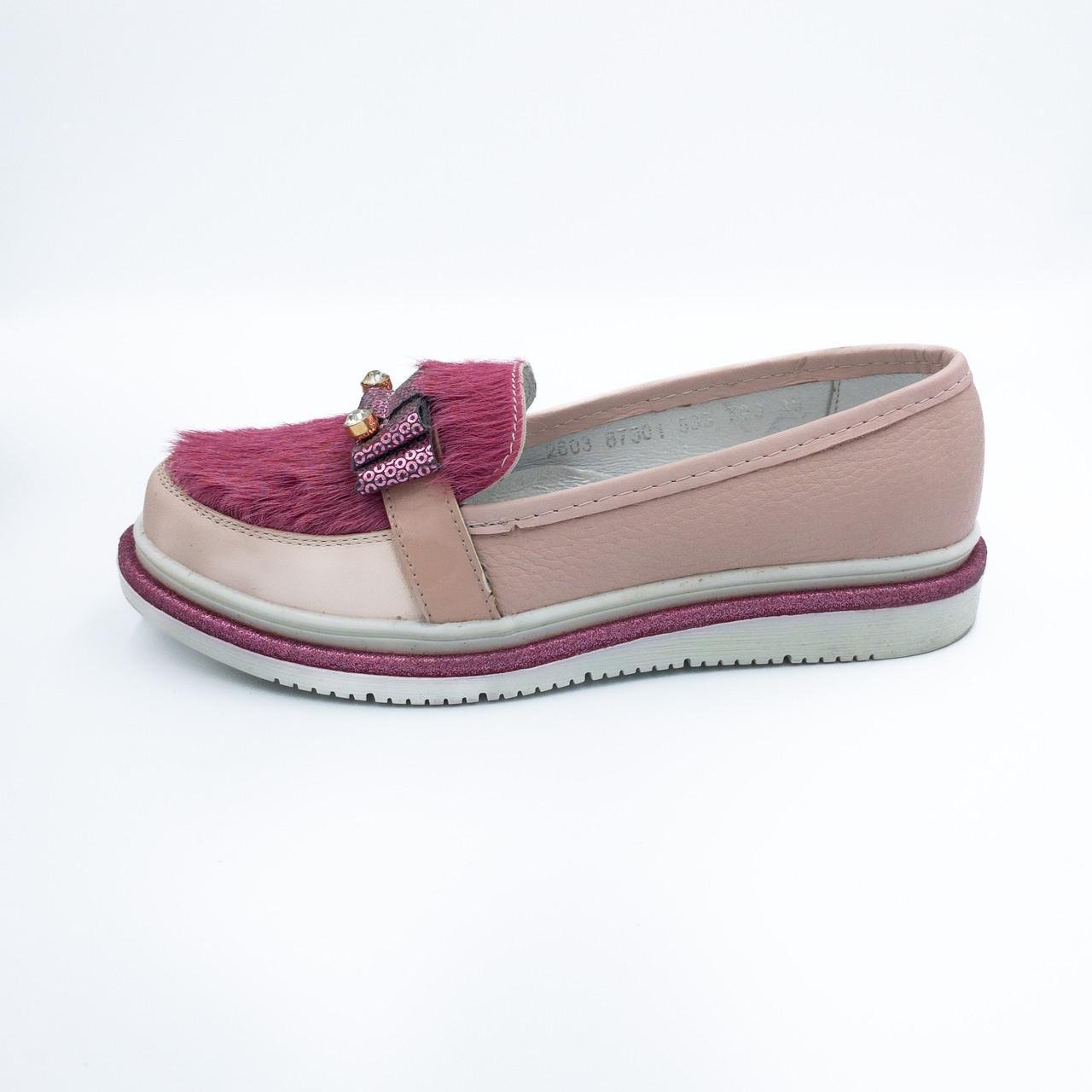 Лоферы для девочки Bistfor кожа р. 35 Розовый (87301/533/793) - фото 2 Лоферы для девочки Bistfor кожа р. 35 Розовый (87301/533/793) - фото 2