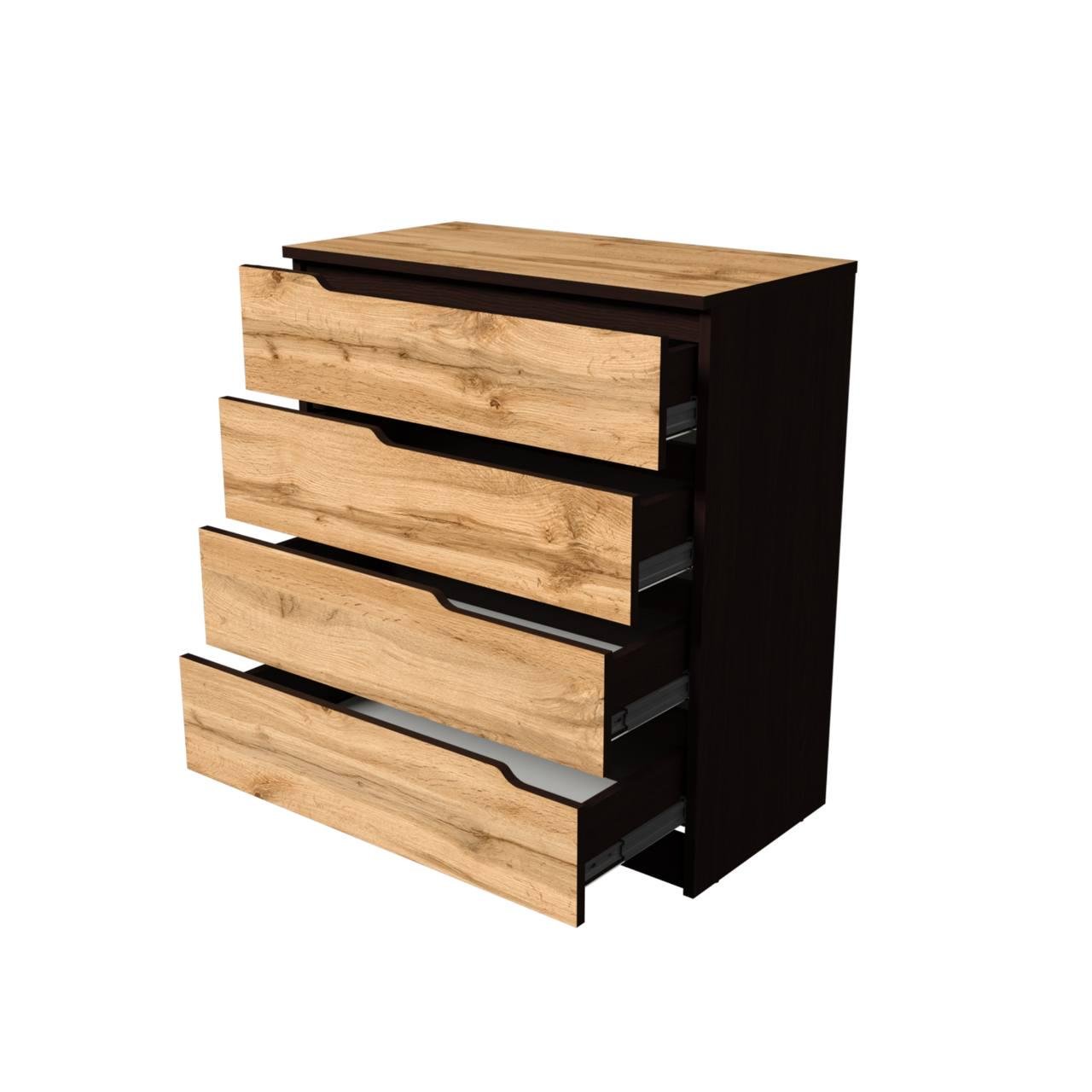 Комод для спальні з висувними шухлядами Vasco Тахо 80х90х42 см (000048855) - фото 2 Комод для спальні з висувними шухлядами Vasco Тахо 80х90х42 см (000048855) - фото 2