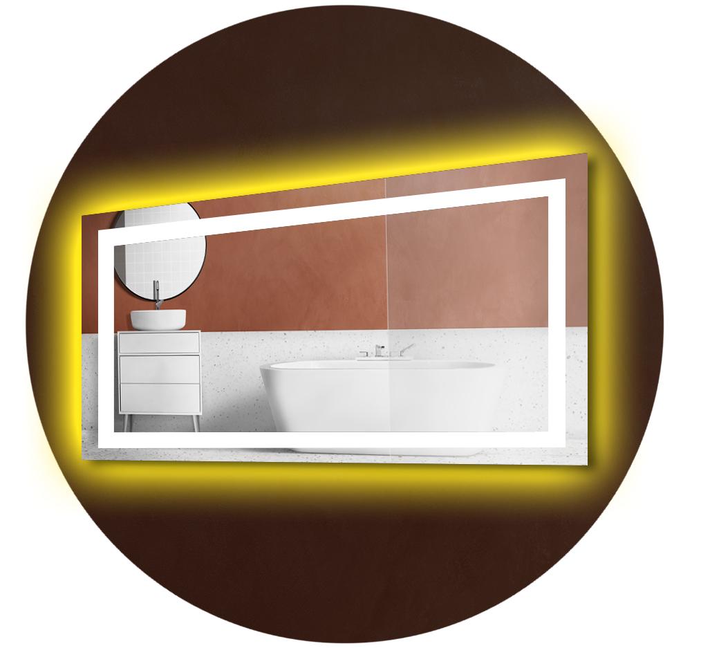 Зеркало с LED подсветкой Karnet с ИК включателем 100x70 см (fc756dab)
