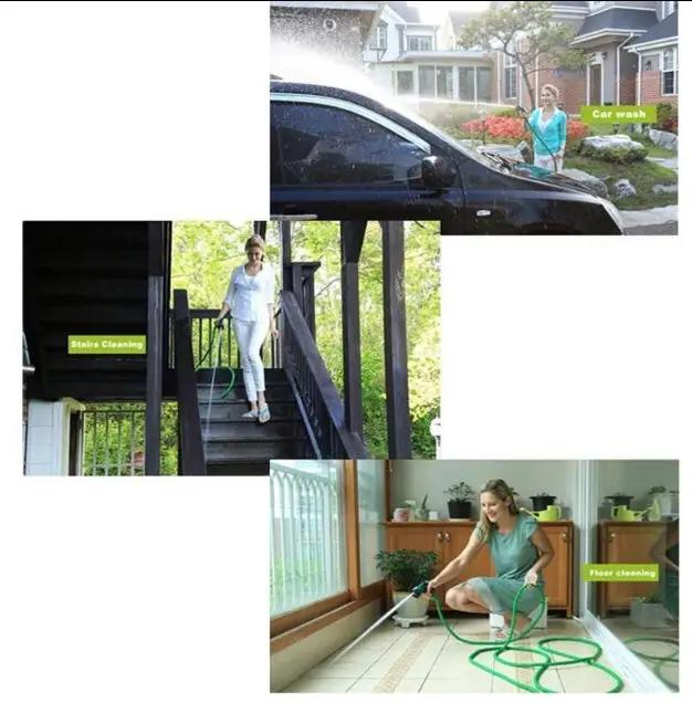 Шланг для поливу що розтягується X HOSE 100FT Steel 2063 30 м Зелений - фото 3 Шланг для поливу що розтягується X HOSE 100FT Steel 2063 30 м Зелений - фото 3