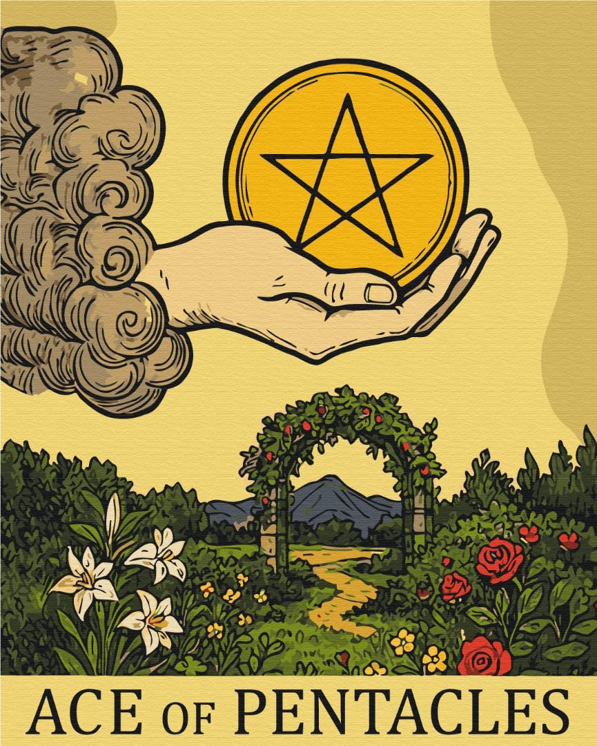 Картина по номерам Brushme Туз Пентаклей 40x50 см (BS54550)