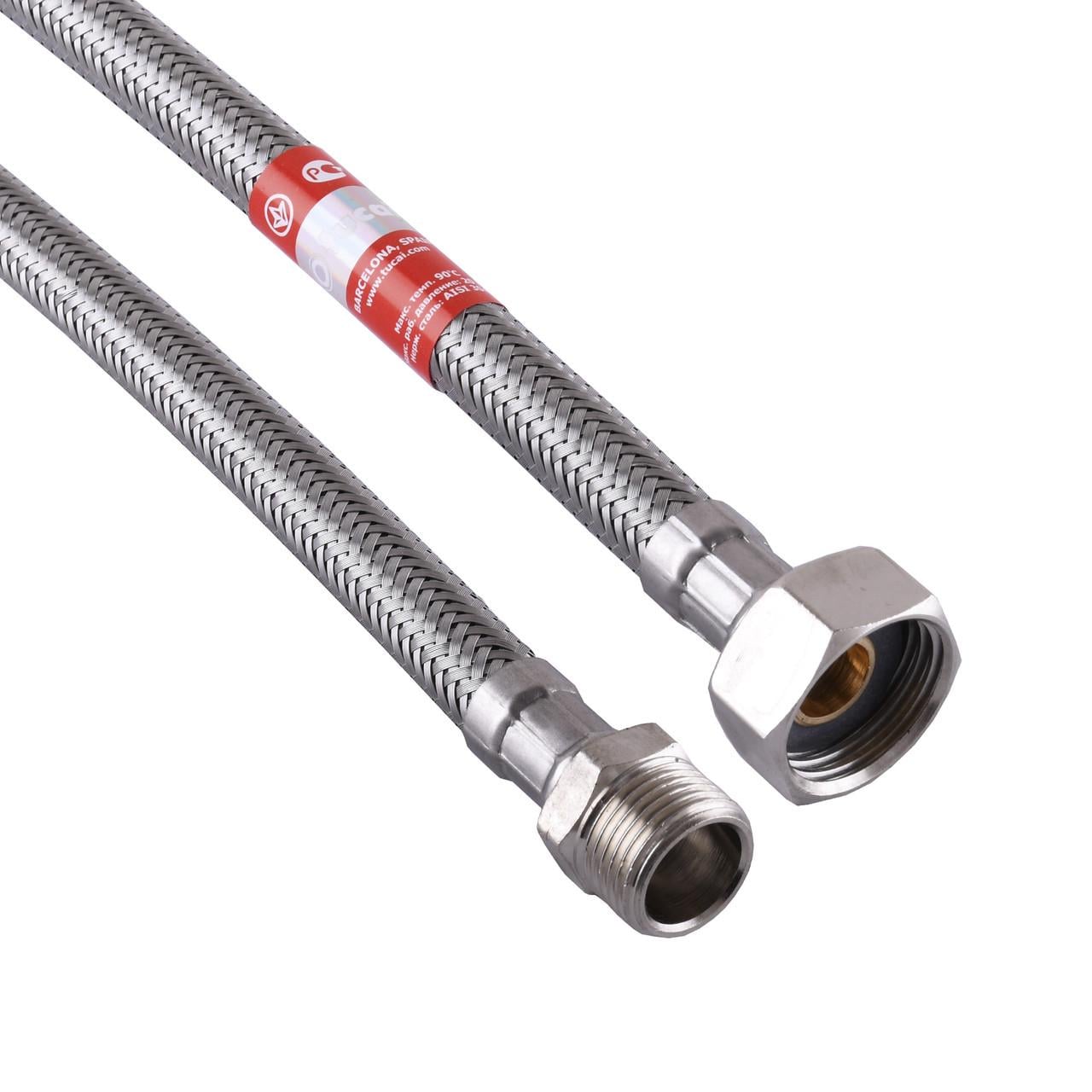 Шланг водяной TUCAI 3/8" x 1/2" ЗВ 0,2 м TAQ MG-3812-200 202464 (2876651423)