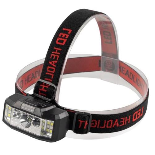 Фонарь налобный аккумуляторный 910A-XPE-12SMD