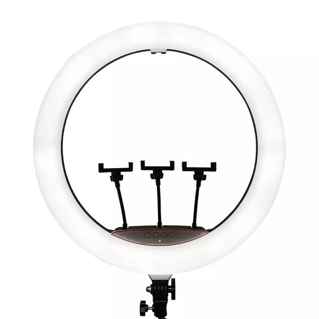 Лампа кольцевая LED с пультом и адаптером питания для съемки фото и видео (LJJ-22)