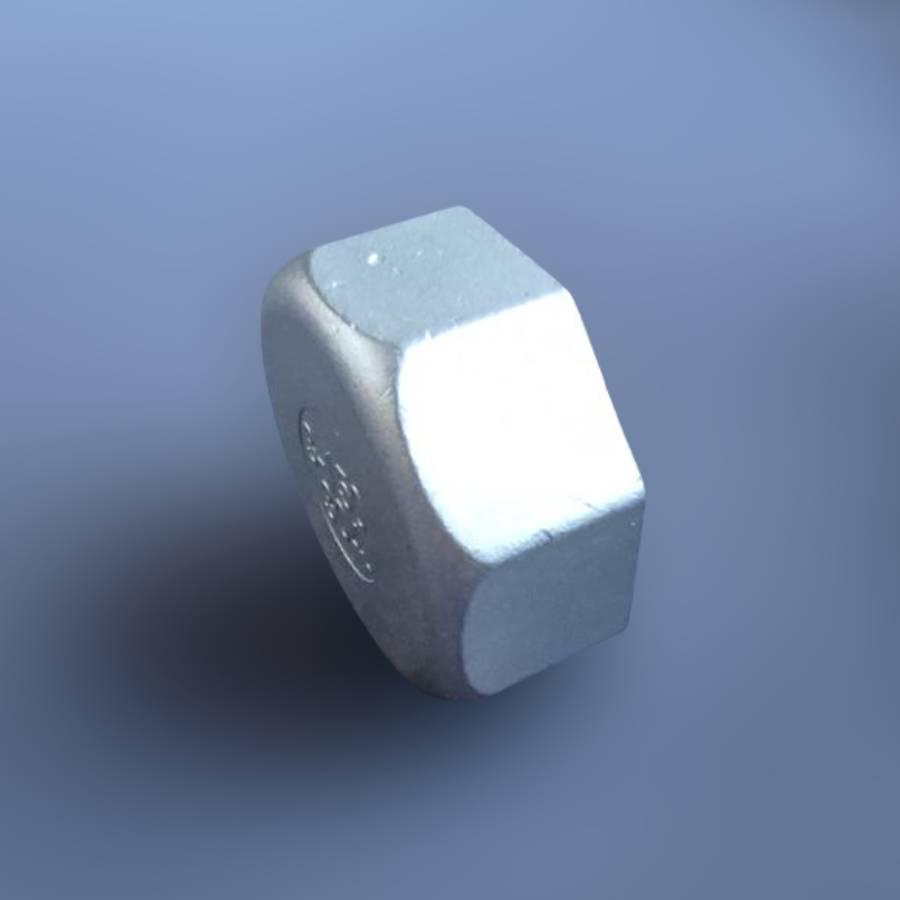 Заглушка різьбова восьмигранна DN80 BSPP н/ж сталь AISI304 Class-150 внутрішня різьба 3" (29203265) - фото 5