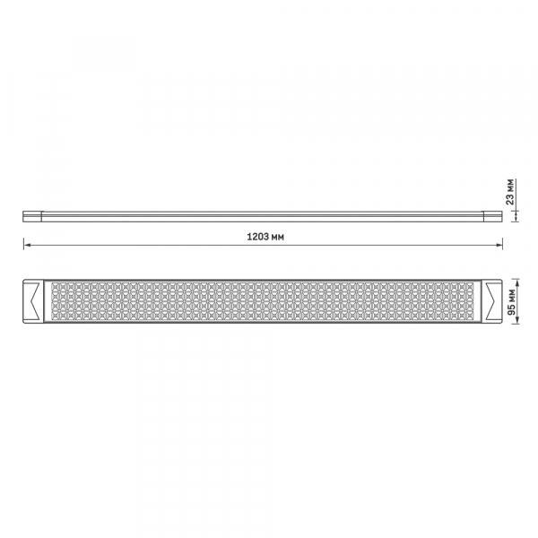 Світильник лінійний IP20 Videx VL-BN-100125 100 Вт 1,2 м 5000 K (26703) - фото 3 Світильник лінійний IP20 Videx VL-BN-100125 100 Вт 1,2 м 5000 K (26703) - фото 3