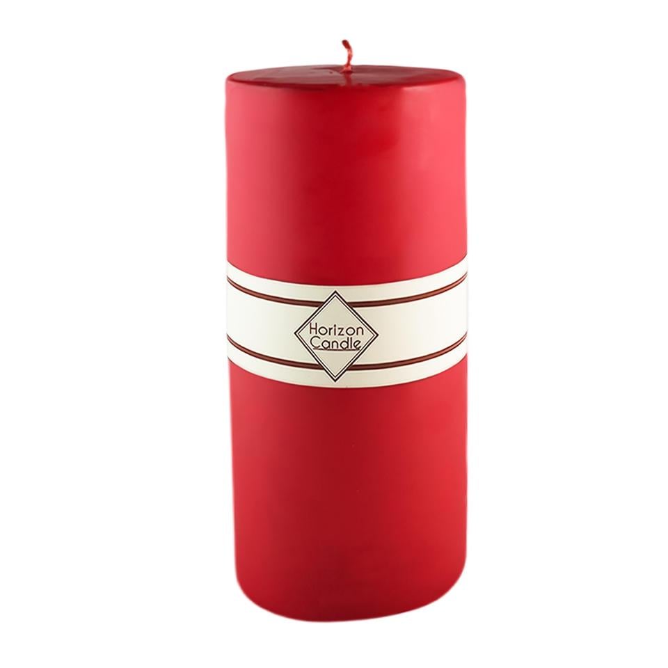 Свічка циліндрична Premium 30 см 270 годин горіння Червоний (800714)