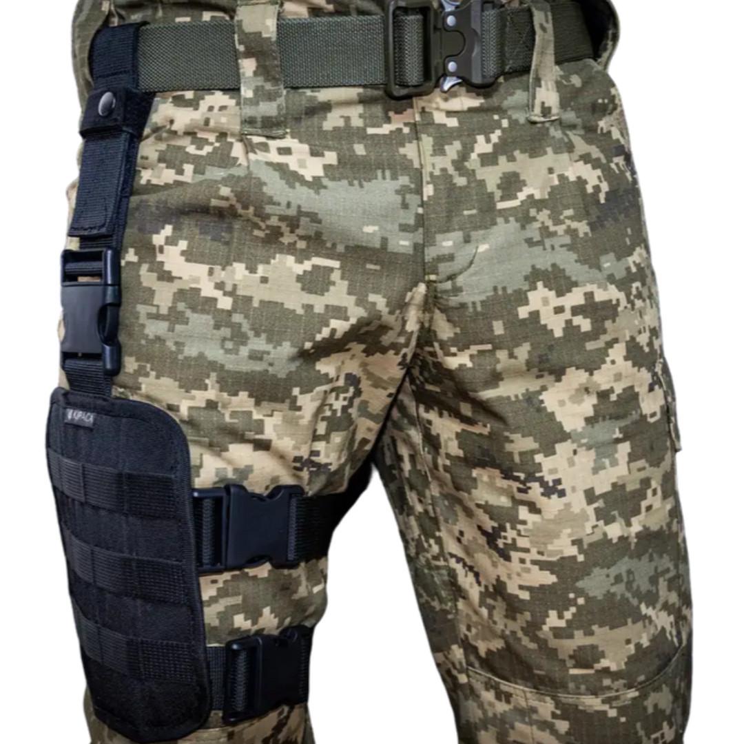 Платформа на стегно для підсумків Kirasa Cordura 1000D Molle 15х20 Black (KI286) - фото 5 Платформа на стегно для підсумків Kirasa Cordura 1000D Molle 15х20 Black (KI286) - фото 5