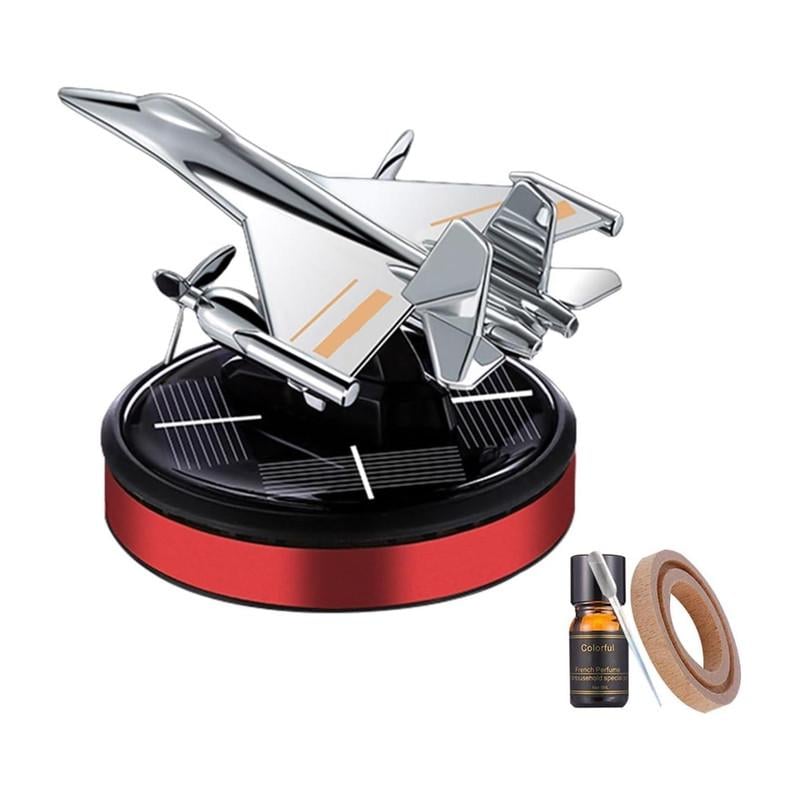 Ароматизатор автомобильный Самолет-истребитель на солнечной батарее Red (4714-Leader) - фото 2 Ароматизатор автомобильный Самолет-истребитель на солнечной батарее Red (4714-Leader) - фото 2