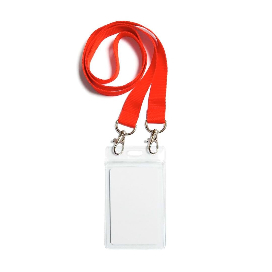 Бейдж с шнурком Ardix COM-08 114х67 мм 10 шт. Красный (07-015-1-RD)