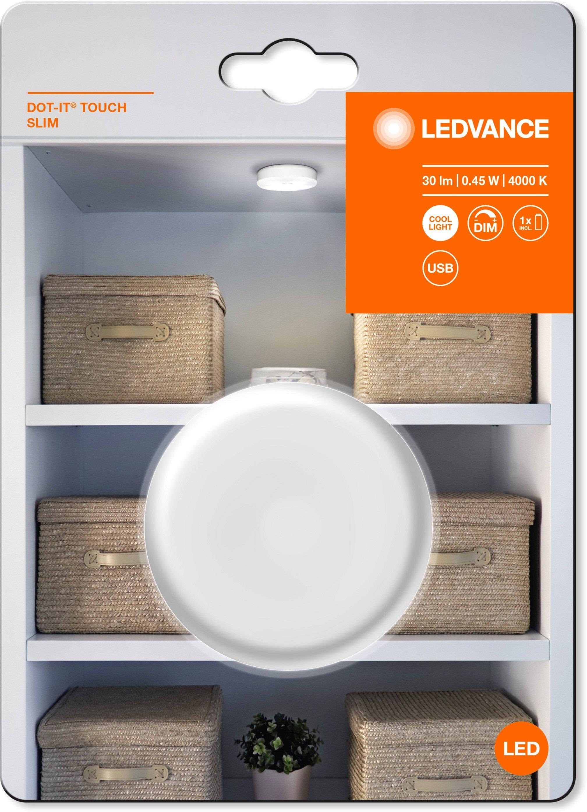 Светильник с аккумулятором Ledvance Dot-It Touch Slim 0,45 Вт 4000К 30Лм 500Маг Белый (4058075399709) - фото 3