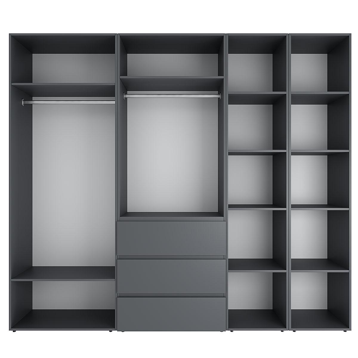 Шафа розпашна комбінована ART IN HEAD №14 Light 2400x500x2200 мм Графіт сірий (GALTK0147000000) - фото 2 Шафа розпашна комбінована ART IN HEAD №14 Light 2400x500x2200 мм Графіт сірий (GALTK0147000000) - фото 2