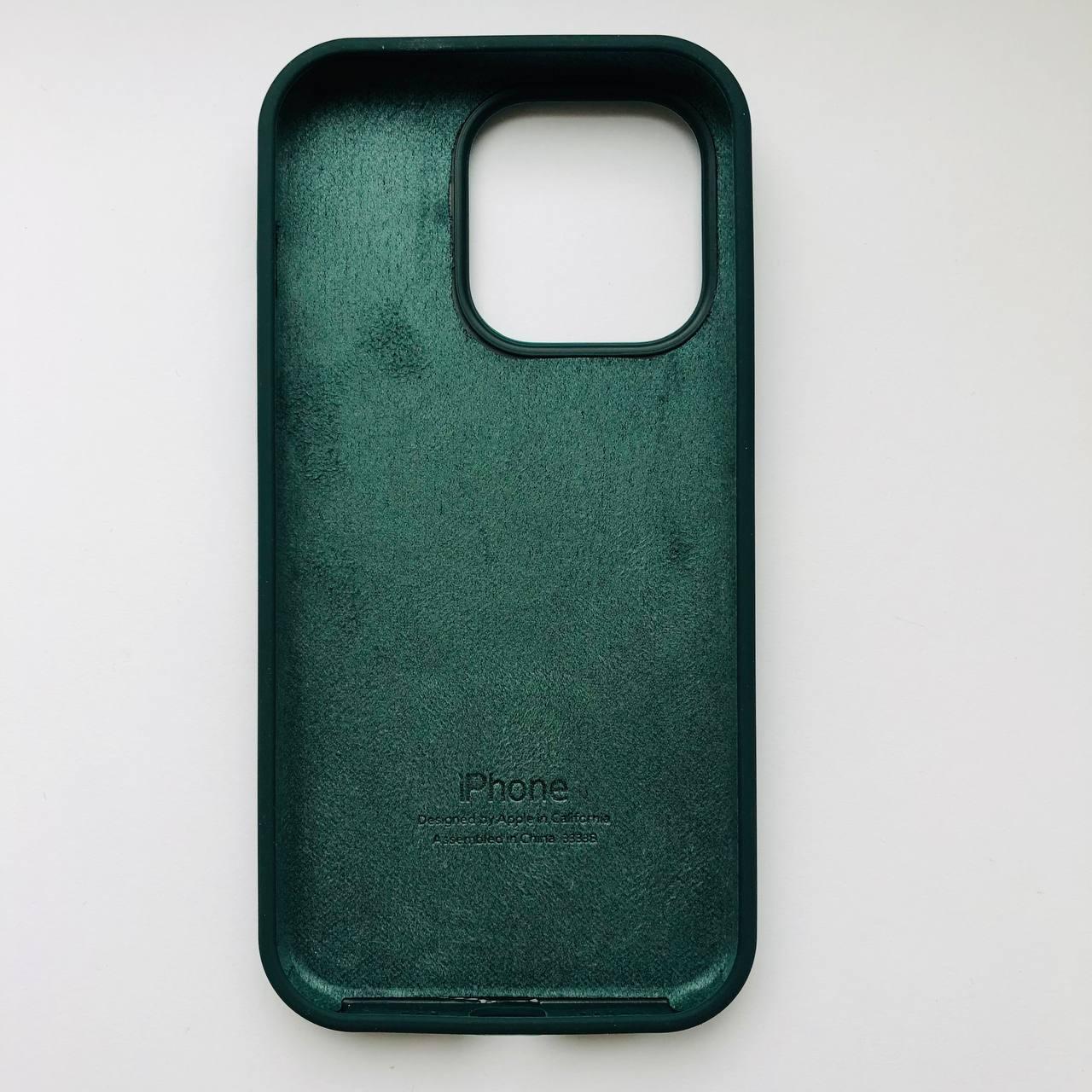 Чехол Silicone Case для Apple iPhone 14 Pro Cyprus Green - фото 2