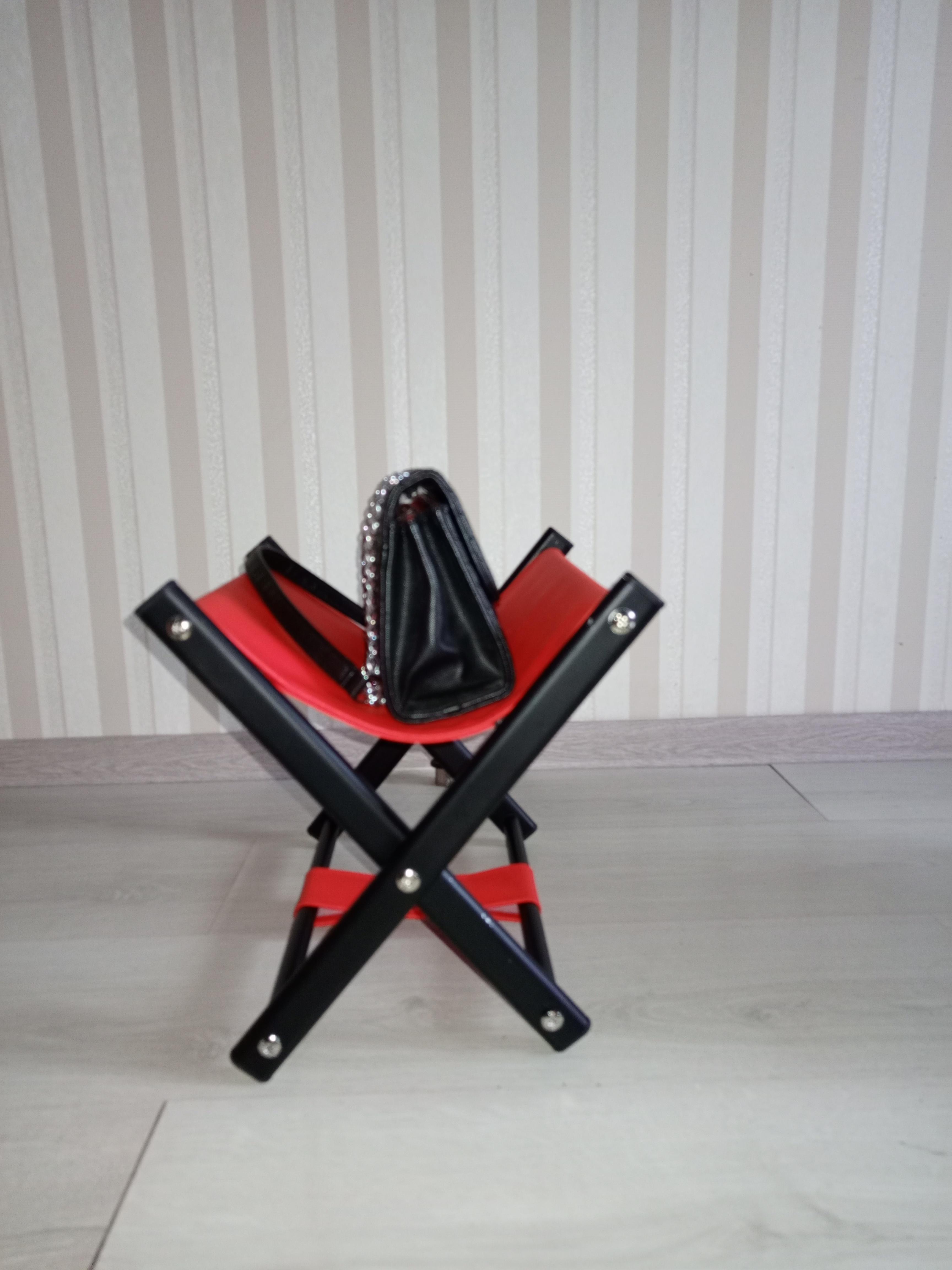 Підставка для сумки висота 31 см Червоний/Чорний - фото 6 Підставка для сумки висота 31 см Червоний/Чорний - фото 6