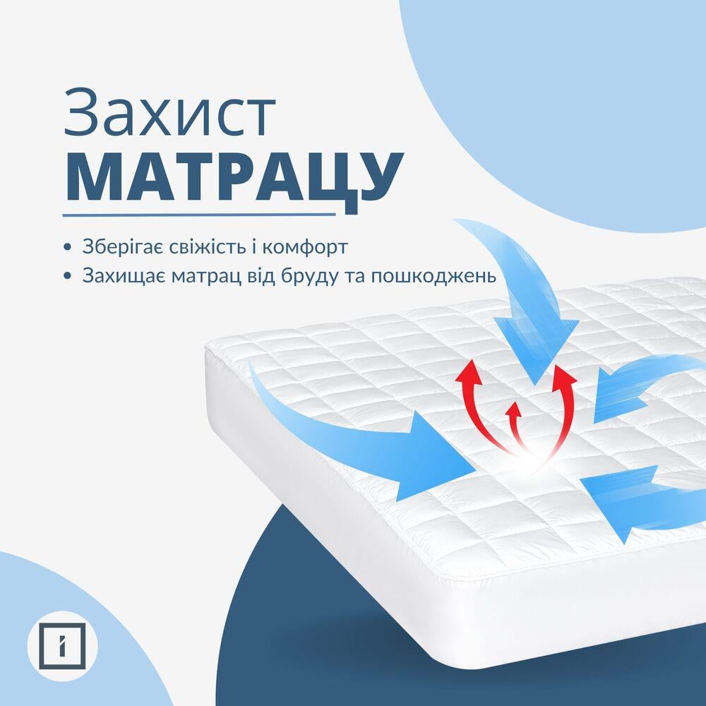 Наматрасник SleepDream с натяжным бортом по периметру 160х200х35 см - фото 4